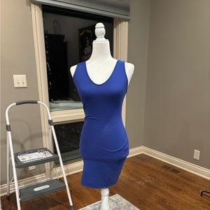 Women’s dark blue mini dress